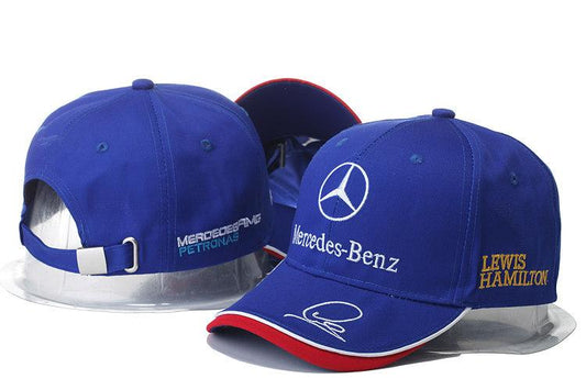 Mercedes Benz  Hat Car Embroidery White Black Red Blue
